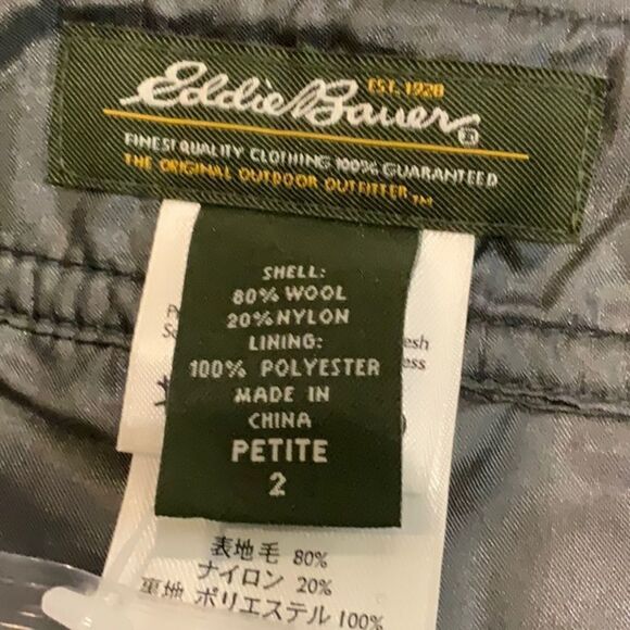 NWOT Eddie Bauer Wool Blend plaid Skirt 2P - Picture 14 of 15